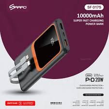 SAAFO SF-0110 10000mAh POWERBANK WITH CABLE