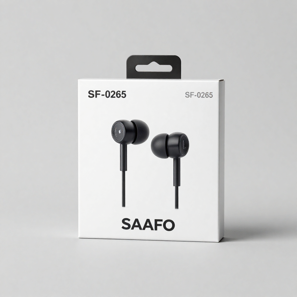 SAAFO SF-0265 STEREO WIRED EARPHONES